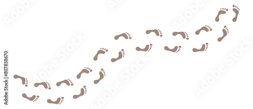 Human footprints icon white background vector design. © IT'S ORA
