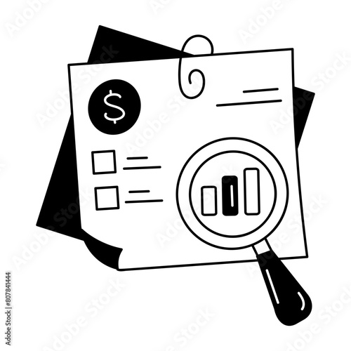 Check out doodle icon of business analysis 