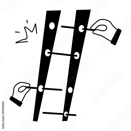 Easy to edit glyph icon of business challenges 