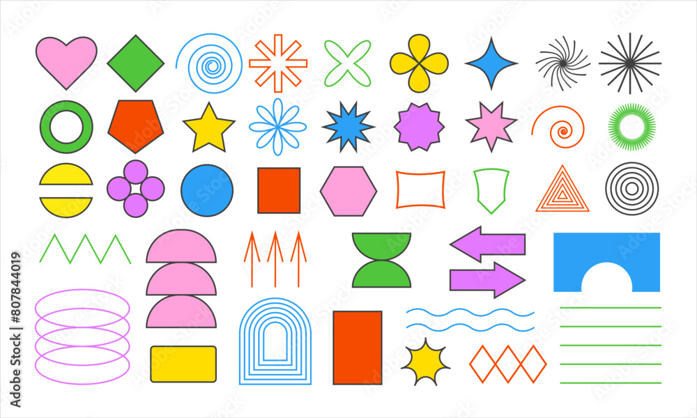 Abstract geometric shapes. A vector image. Abstract geometric shapes. A vector image.