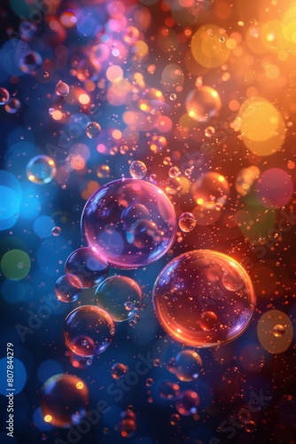 abstract creative background with bokeh