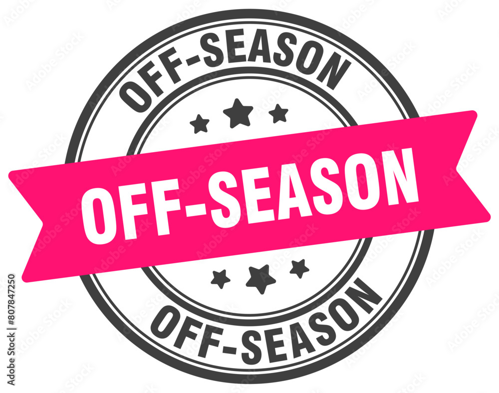 off-season stamp. off-season label on transparent background. round sign off-season stamp. off-season label on transparent background. round sign