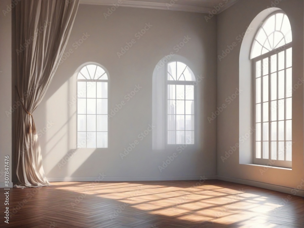 Obraz premium empty room with window