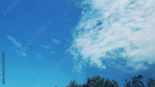 scenic view of clouds and blue sky  photo