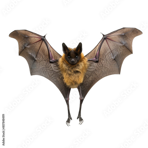 Uncommon bat species among flying insects in native environment associated with novel viruses white background trasnpants PNG