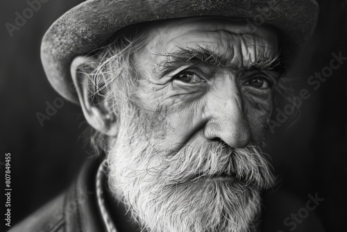 Happy Elderly  seniors couple in love close-up image . Beautiful simple AI generated image in 4K, unique.