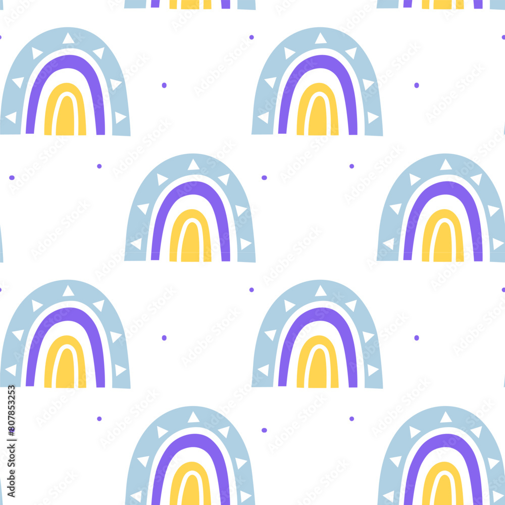 Baby cute pattern for wallpapers, cute seamless rainbow pattern Baby cute pattern for wallpapers, cute seamless rainbow pattern