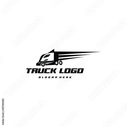 Truck Company Transportation Logo Illustration