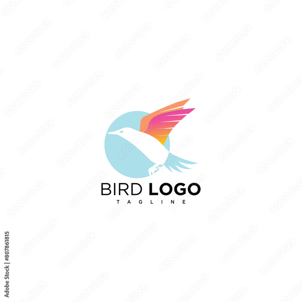 bird modern logo icon illustration bird modern logo icon illustration
