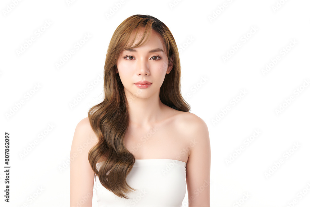 Beautiful young asian woman with clean fresh skin on white background, Face care, Facial treatment, Cosmetology, beauty and spa, Asian women portrait. Beautiful young asian woman with clean fresh skin on white background, Face care, Facial treatment, Cosmetology, beauty and spa, Asian women portrait.