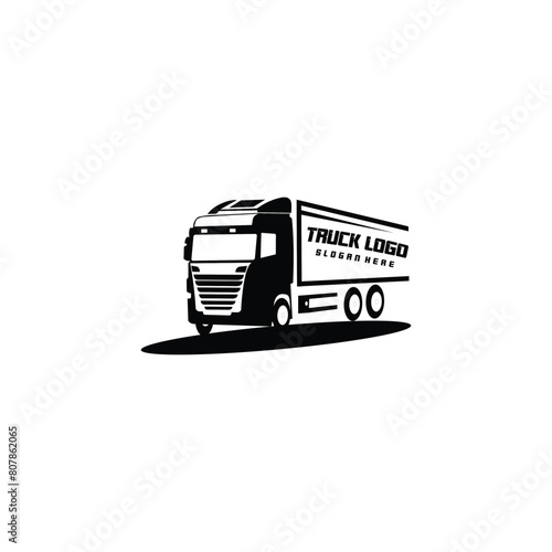 Truck Company Transportation Logo Illustration