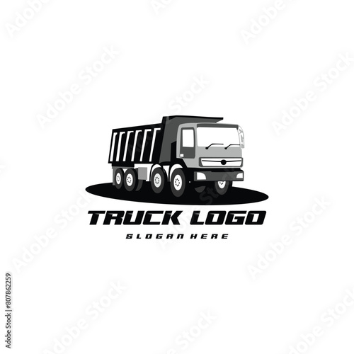 Truck Company Transportation Logo Illustration