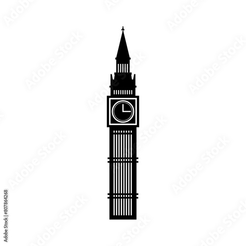 Big Ben vector silhouette