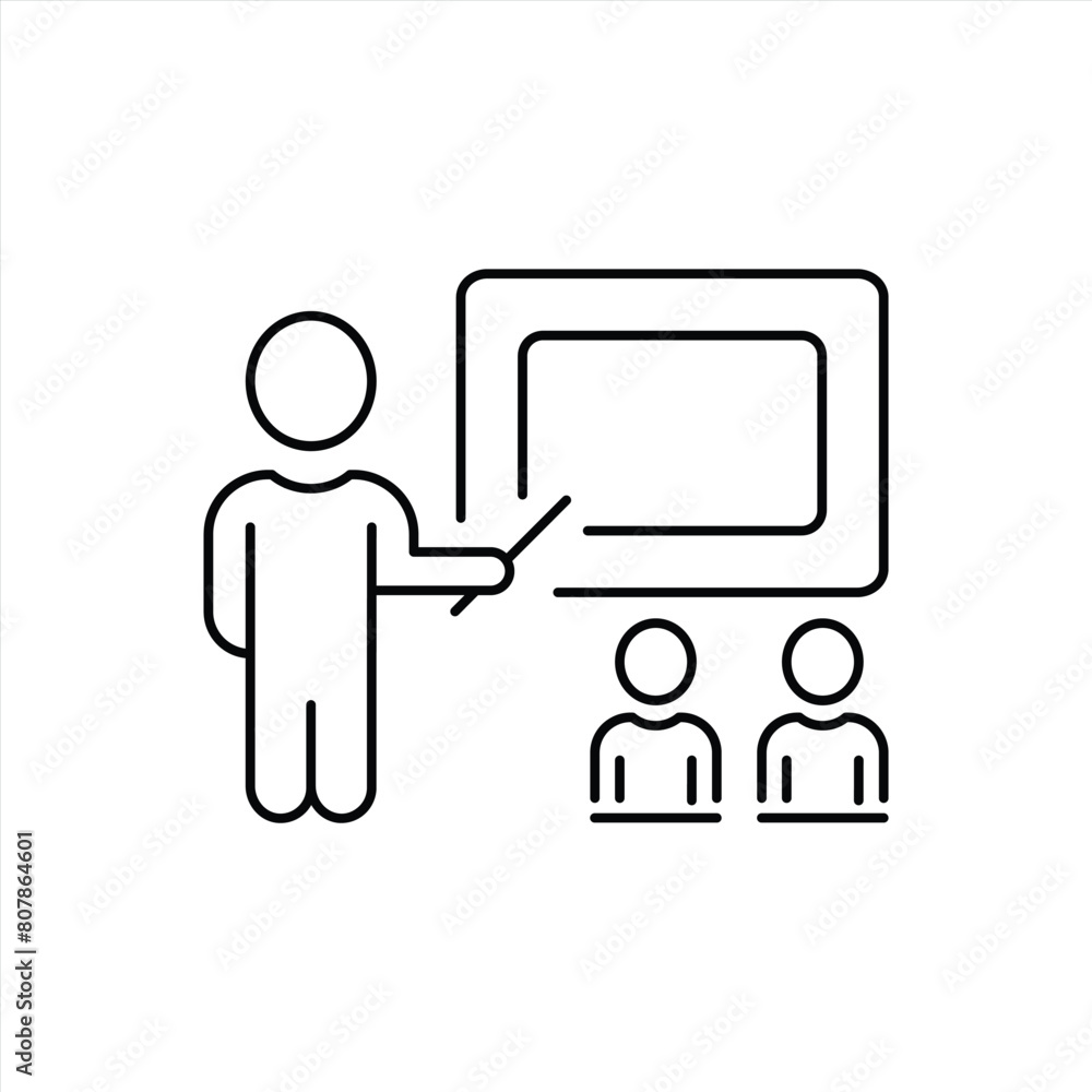 presentation icon. training, meeting and conference icon. vector illustration presentation icon. training, meeting and conference icon. vector illustration