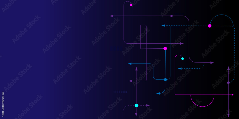Vectors Abstract geometric with connected lines and dots. Digital communication technology concept background, Global network connection, social networking, big data visualization. Vectors Abstract geometric with connected lines and dots. Digital communication technology concept background, Global network connection, social networking, big data visualization.