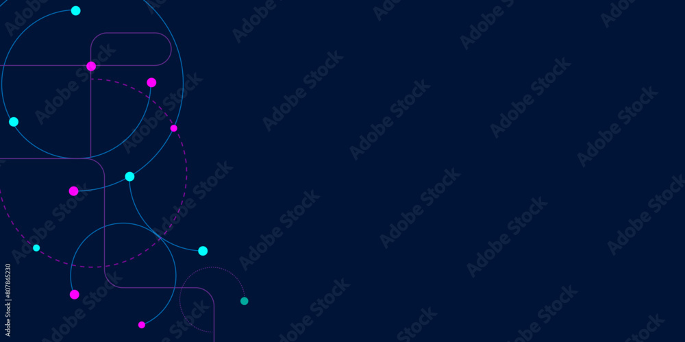 Vectors Abstract geometric with connected lines and dots. Digital communication technology concept background, Global network connection, social networking, big data visualization. Vectors Abstract geometric with connected lines and dots. Digital communication technology concept background, Global network connection, social networking, big data visualization.