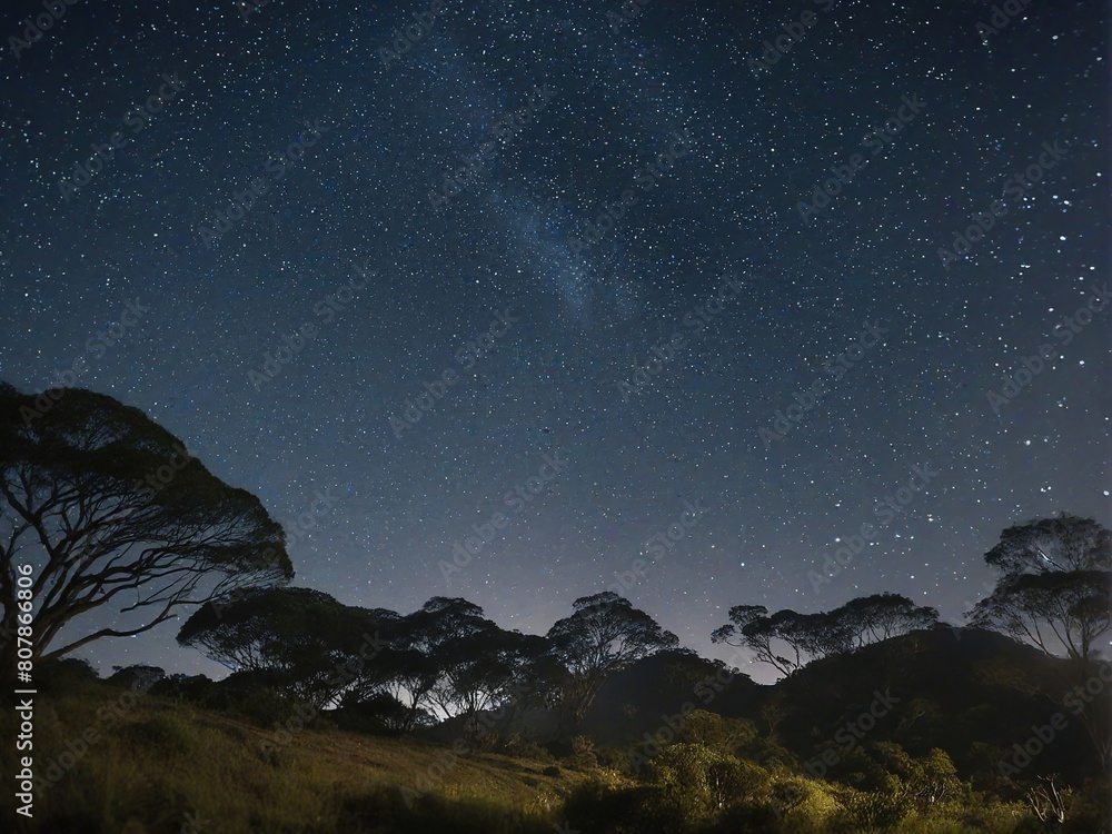 Naklejka premium starry night sky