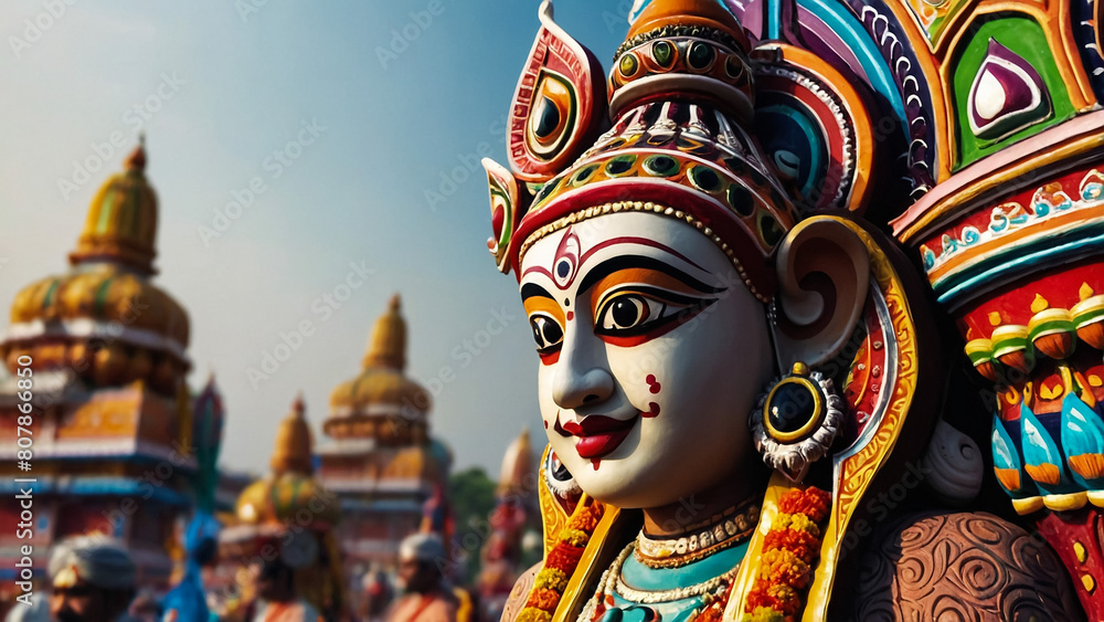 Dwarapudi, India - Circa January, 2018. Architecture of Ayyappa Swamy Temple in Dwarapudi, India.
Dwarapudi, India - Circa January, 2018. Architecture of Ayyappa Swamy Temple in Dwarapudi, India.