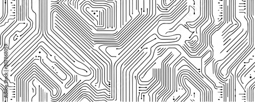 circuit board pattern, digital computer electronic board, black pattern silhouette overlay vector, shape print, monochrome clipart illustration, laser cutting engraving nocolor photo