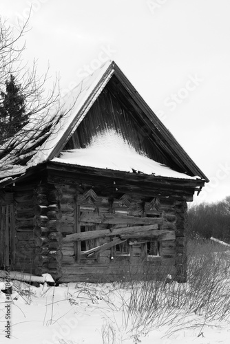 Wallpaper Mural abandoned wooden house Torontodigital.ca