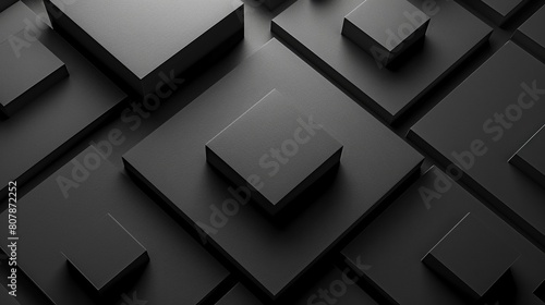 sophisticated design with squares and lines for professional branding photo