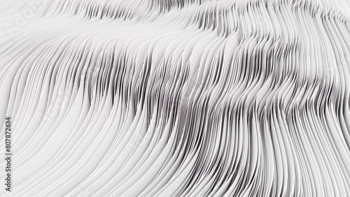 abstract background with white waves photo