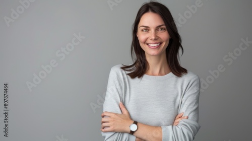 Confident Woman with Crossed Arms photo