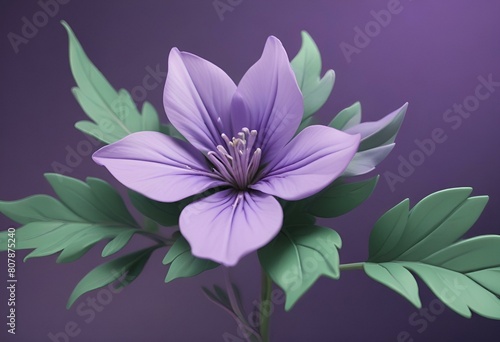 purple and white flower