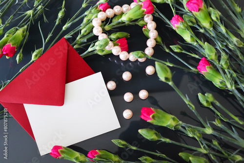 Wallpaper Mural greeting card design. large bouquet of red roses on a white background and blank for text	 Torontodigital.ca