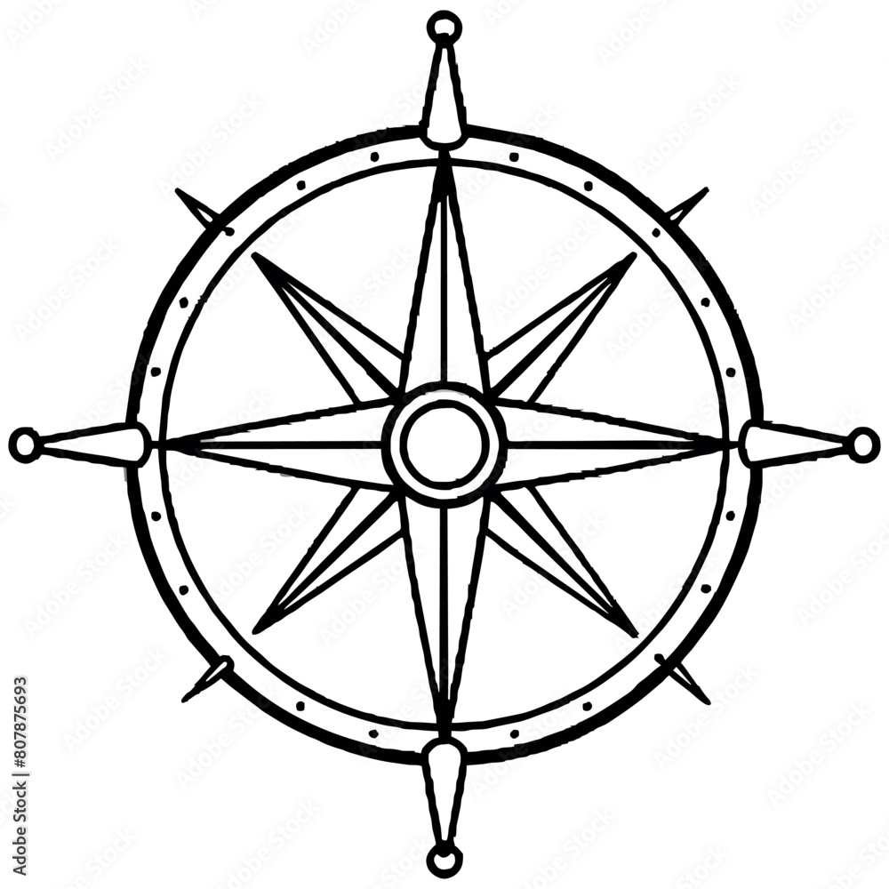 Guiding the Way: A Striking Compass Guiding the Way: A Striking Compass