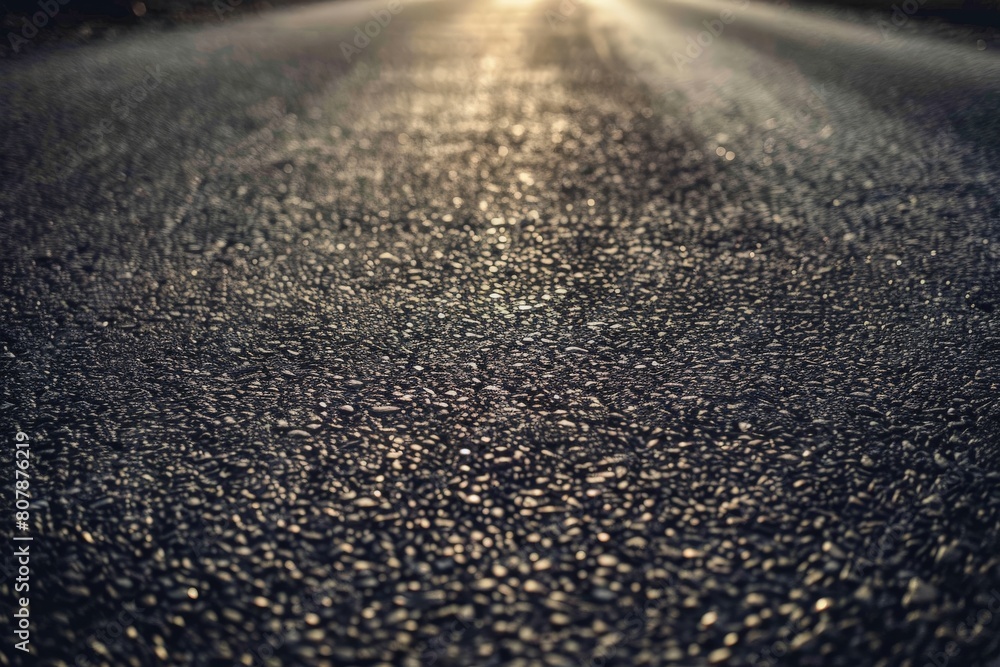 Captivating shot of an empty weathered road stretching towards a dramatic sunset horizon under a cloud-filled sky. Beautiful simple AI generated image in 4K, unique. Captivating shot of an empty weathered road stretching towards a dramatic sunset horizon under a cloud-filled sky. Beautiful simple AI generated image in 4K, unique.