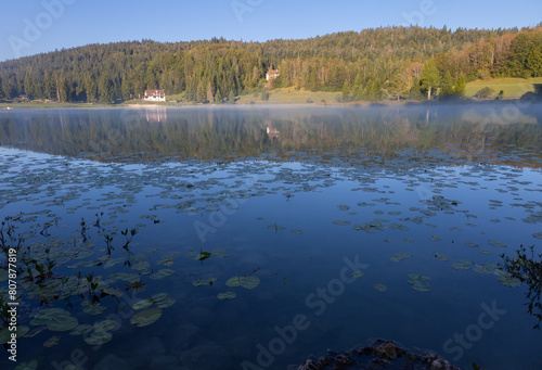 Le lac Genin est un lac de moyenne altitude du massif du Jura. Il se situe au milieu d'une forêt typiquement jurassienne. Le site est surnommé « le petit Canada du Haut-Bugey »