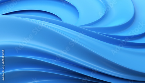 Blue Futuristic  Geometric 3D Background
