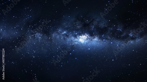 A large galaxy with many stars in the sky, AI