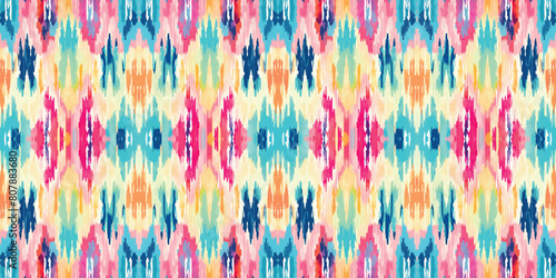 Seamless batik pattern,Seamless tribal batik pattern,and Seamless colorful pattern resemble ethnic boho, Aztec,and ikat styles.designed for use in wallpaper,fabric,curtain,carpet,Batik Embroidery