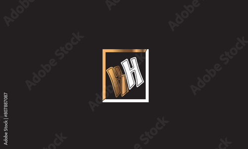 KH, HK, K , H , Abstract Letters Logo Monogram © saba