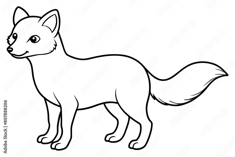 arctic-fox-cartoon vector illustration arctic-fox-cartoon vector illustration