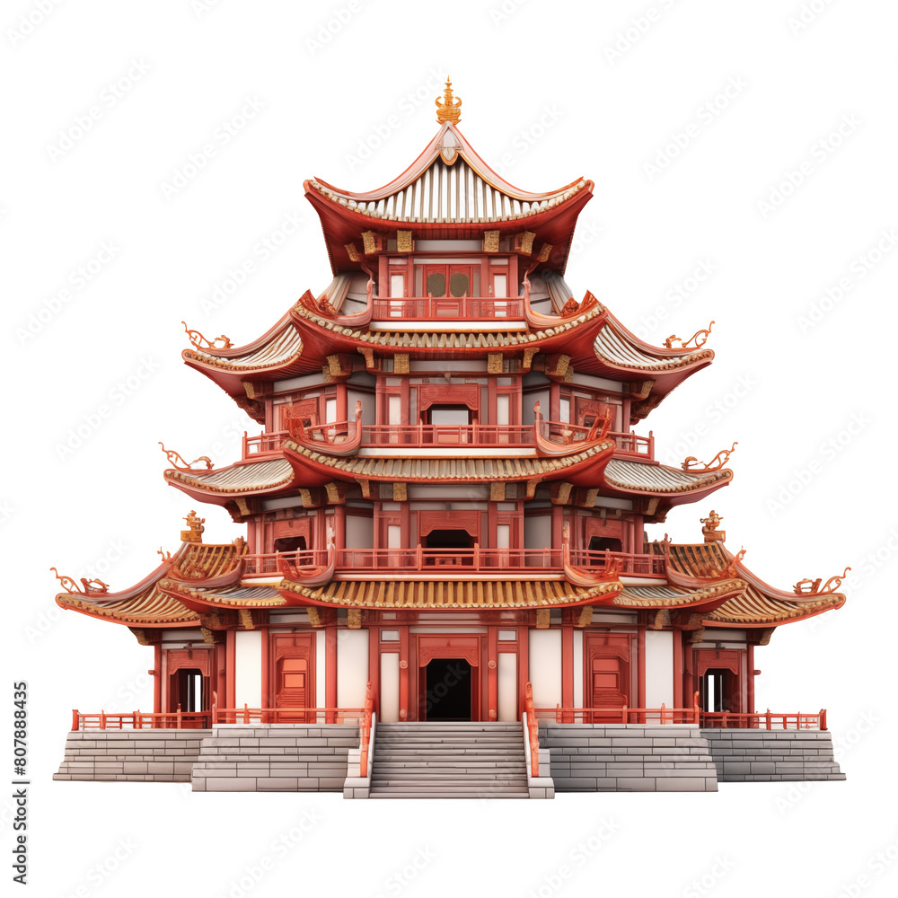 chinese temple architecture isolated on white chinese temple architecture isolated on white