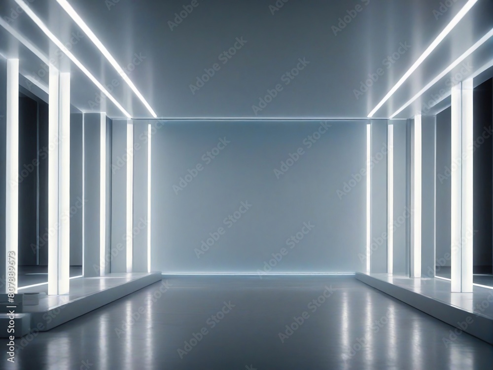 Fototapeta premium empty white room