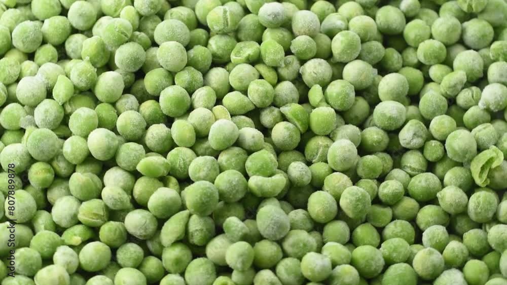 pile of frozen peas,mucchio di piselli surgelati,macro close-up,rotating video pile of frozen peas,mucchio di piselli surgelati,macro close-up,rotating video