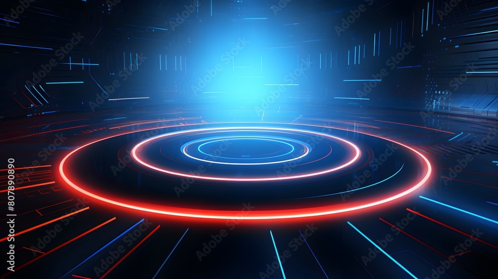 red and blue Abstract technology background circles digital hi-tech technology design background. concept innovation. vector illustration
red and blue Abstract technology background circles digital hi-tech technology design background. concept innovation. vector illustration