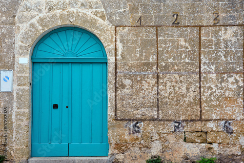 ancient portals in the historic center of patù salento italy
