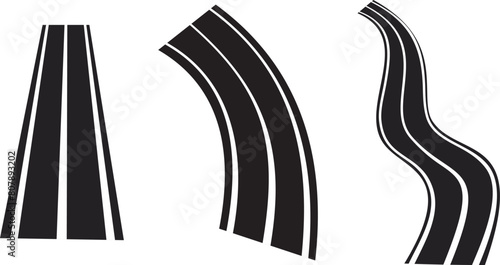collection of vector highway icons