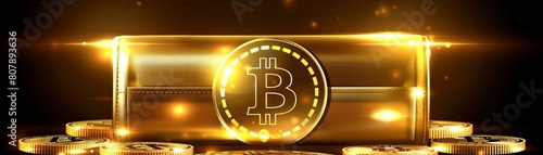 A digital wallet showing cryptocurrencies, depicted as modern safehaven assets