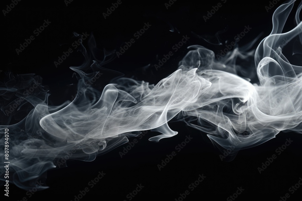 White smoke on black background. Color smoke. Water splash. Cosmic stardust. White smoke on black background. Color smoke. Water splash. Cosmic stardust.