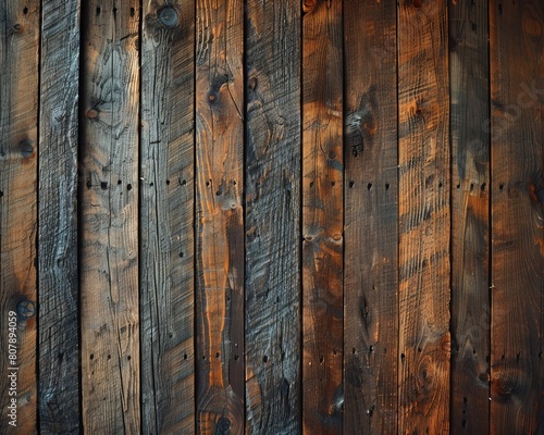 The image shows a dark wood background with a rough texture. The wood is a dark brown color with some lighter brown streaks. The wood grain is visible and the texture is rough.