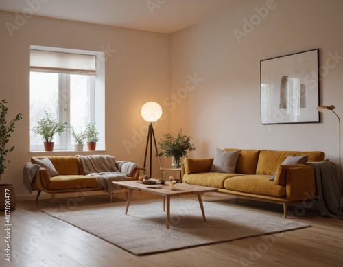 modern living room  interior  room  bedroom  bed  hotel  home  furniture  house  design  luxury  sofa  window  apartment  lamp  living  architecture  living room  wall  contemporary  Generative AI