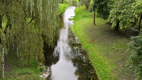 Pisa Warminska river in Barczewo, Poland. photo