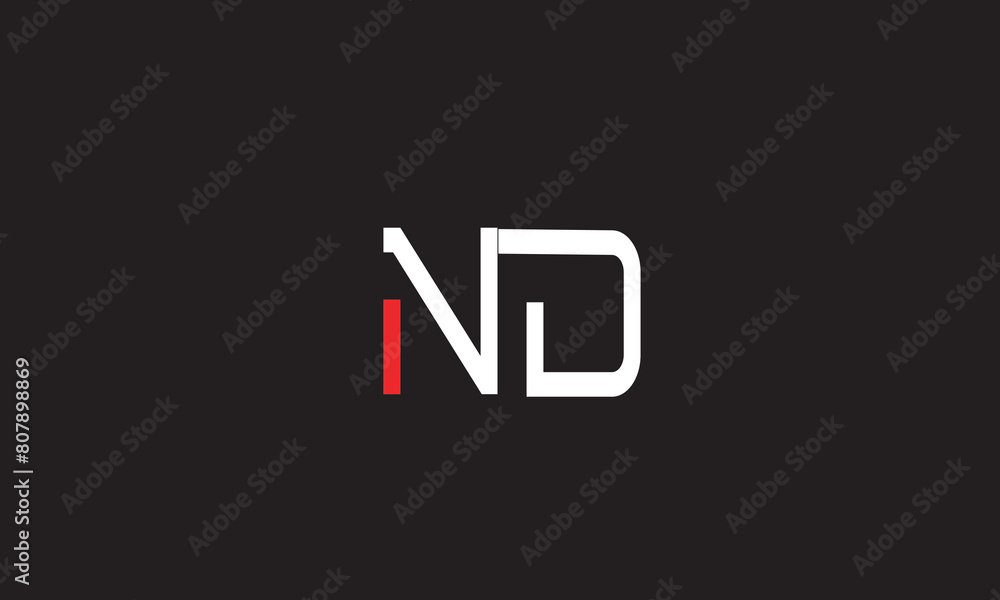 ND, DN, D, N Abstract Letters Logo Monogram ND, DN, D, N Abstract Letters Logo Monogram