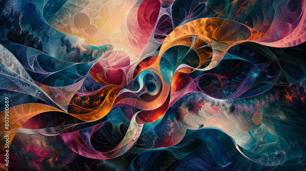 Tangled lines and patterns, deep thought representation. Tangled lines and patterns, deep thought representation.